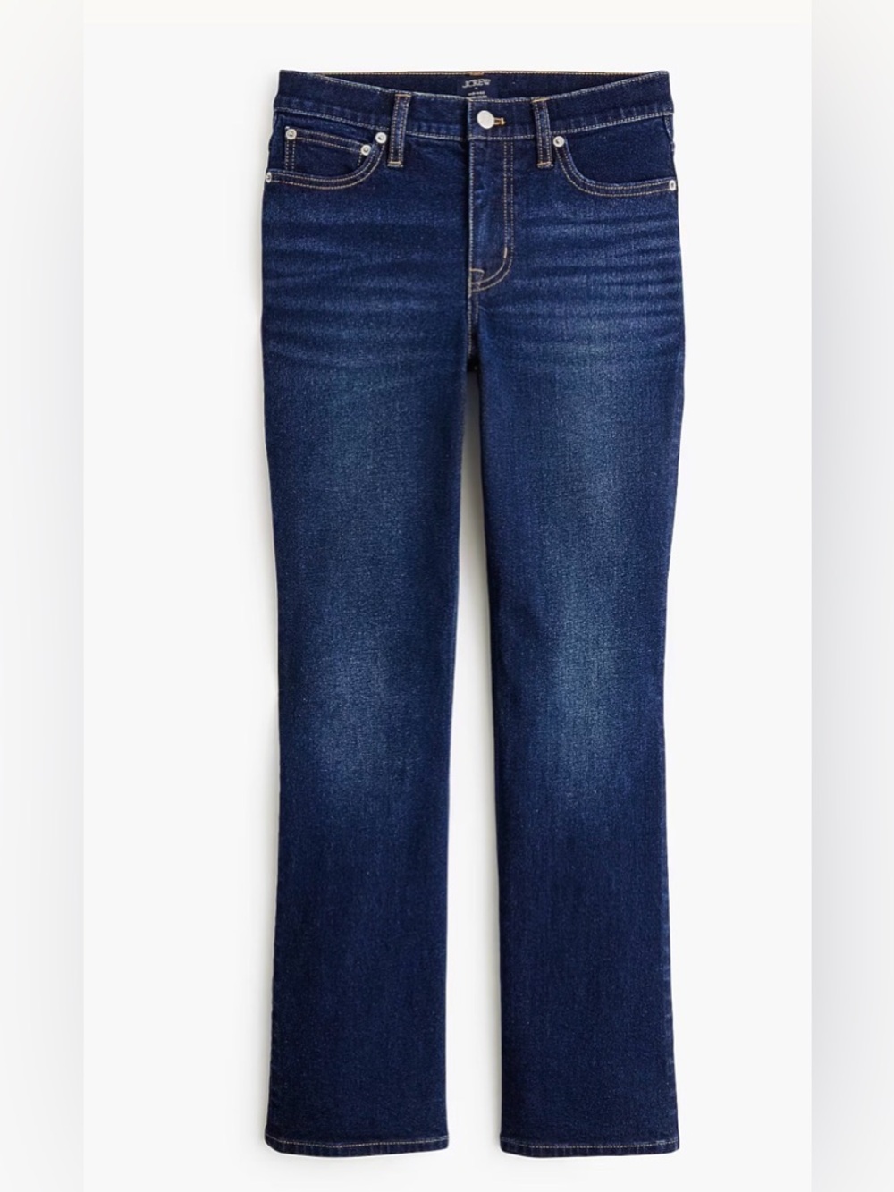 j crew Mid-rise flare crop jean in all-day stretch size 32